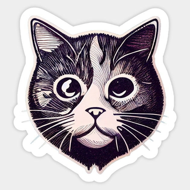 cat halloween sticker styles Galaxy Sticker by ComicsFactory